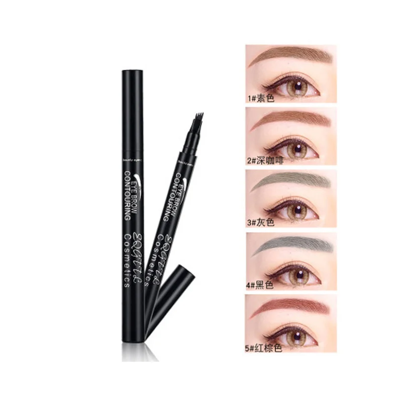 Eyebrow Pencil Four-fork Soft Liquid Eye Brow Pen Eyes Makeup New Design Make up Easy to Wear Eyebrows Drawing Cosmetics Tattoo Eyebrow Pencil Four-fork Soft Liquid Eye Brow Pen Eyes Makeup New Design Make up Easy to Wear Eyebrows Drawing Cosmetics Tattoo