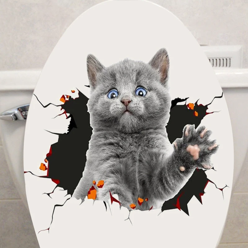Различные милый котенок животное мультяшная кошка 3D настенные наклейки для