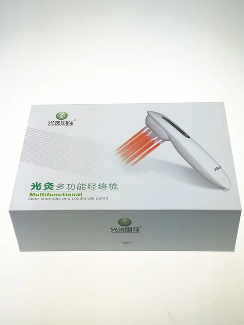 LASTEK 650nm USB Red Laser Comb Hair Regrowth Massage Hair Loss Blood Purifier LLLT GaAlAs Semiconductor Light Therapy Device