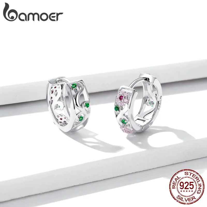 Spring Flower Hoop Earrings for Women - Image 4