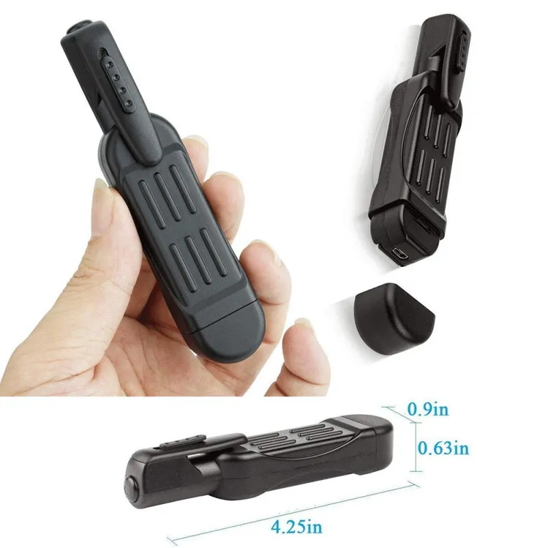 Mini Camera with microphone Full HD 1080P Meeting Recording Wearable Digital Camera (5)