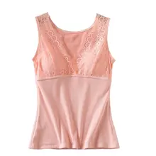 Новинка, теплый жилет для женщин, топы с v-образным вырезом, плюс бархат, модная женская однотонная кружевная строчка, Осень-зима, нагрудная подкладка, жилет для женщин