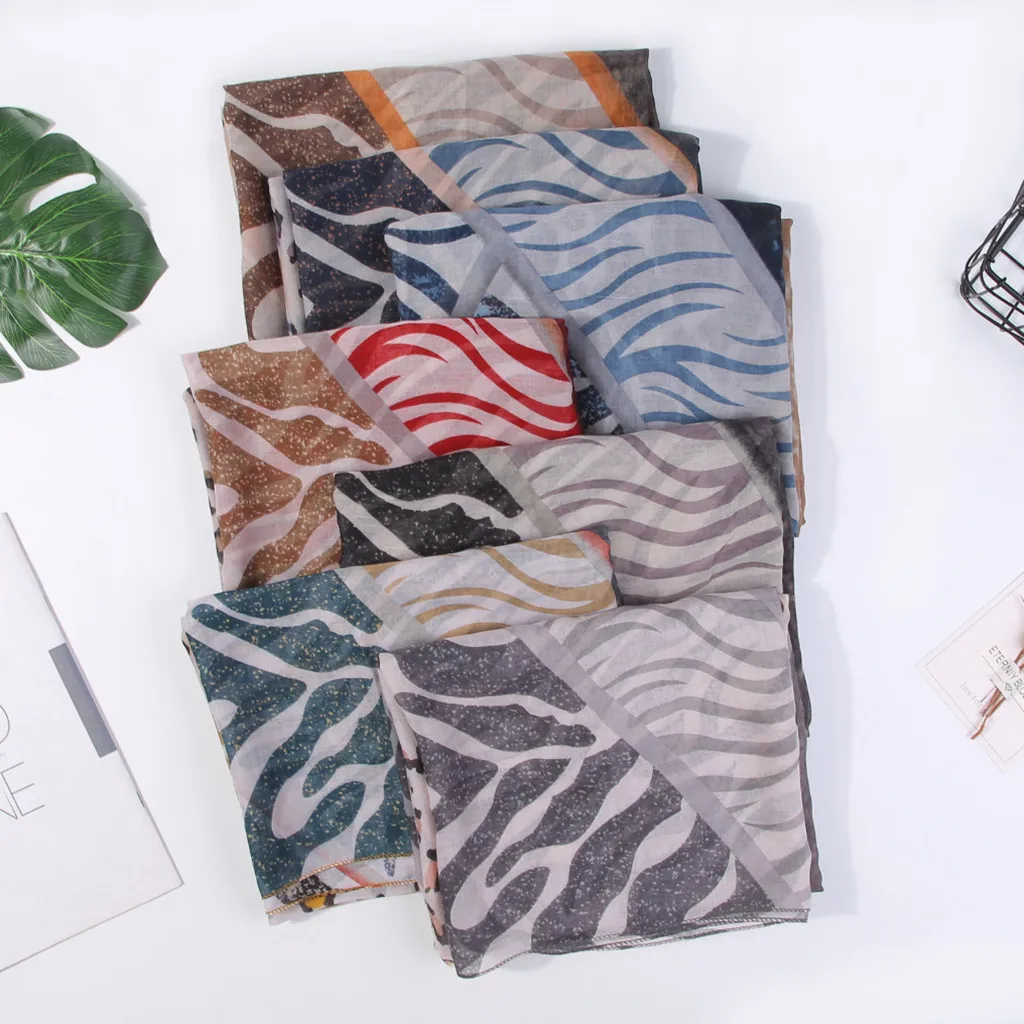 2020 Женская Новая мода леопардовая Лоскутная Вискоза Шаль Шарф осень зима мягкое