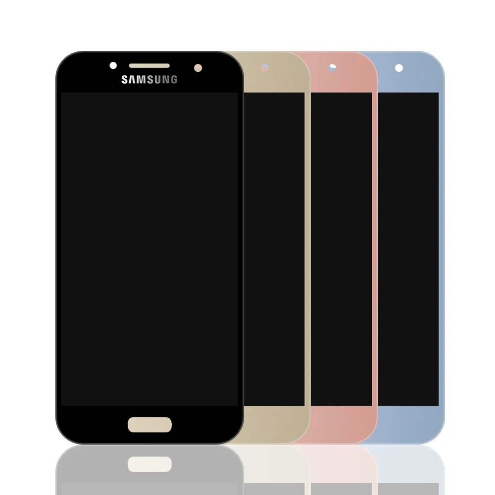 Tanie Do Samsung Galaxy A3 2017 LCD A320 SM A320F A320M A320Y wyświetlacz LCD montaż digitizera ekranu dotykowego dla A3 A320 ekran LCD