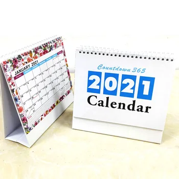 

2021 Simple English Desk Calendar Dual Daily Schedule Weekly Agenda Planner Organizer Home Office Desktop Table Calendar
