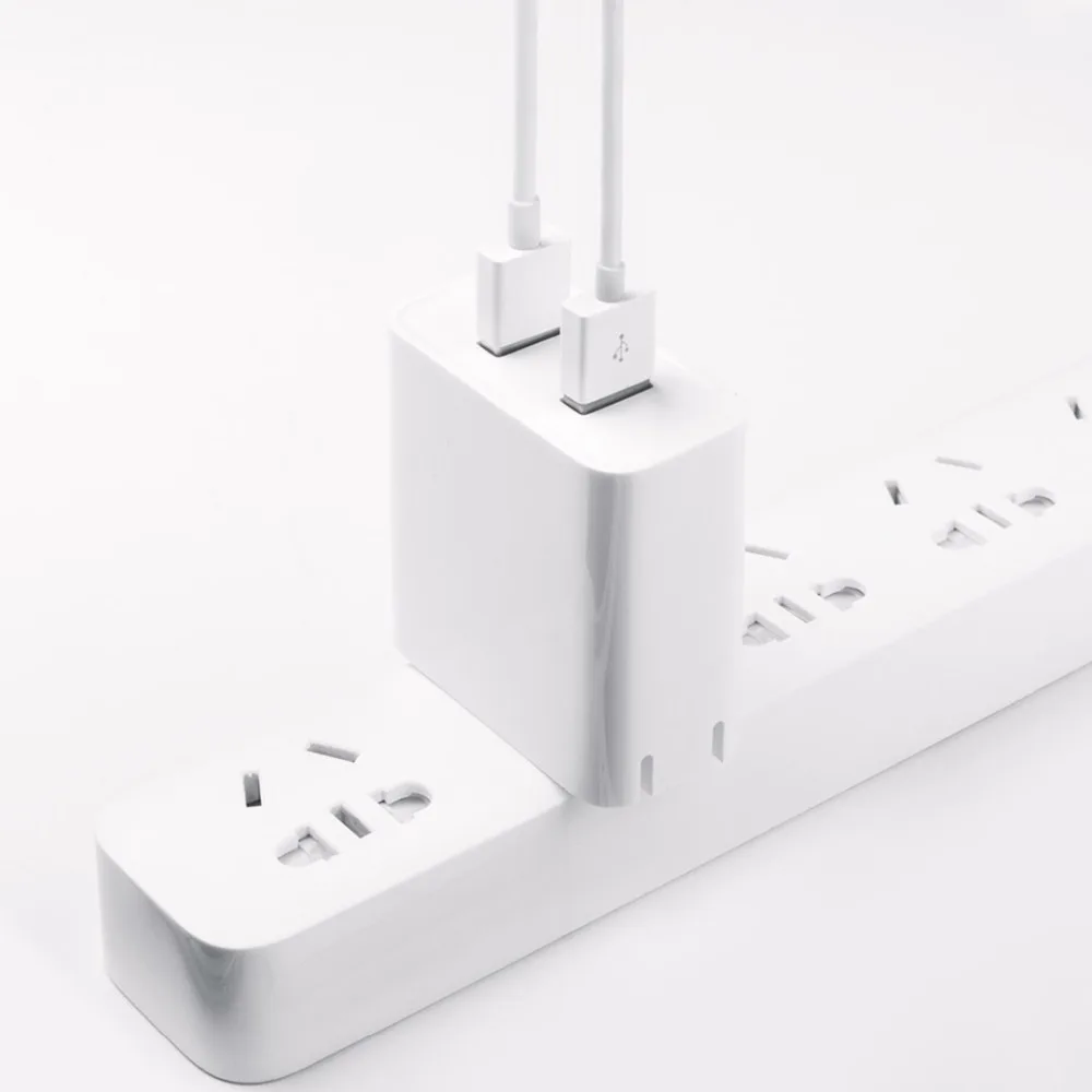 Оригинальное зарядное устройство Mijia 36 Вт, 2 USB-A порта, быстрая зарядка, двойной QC 3,0, USB выход, быстрое зарядное устройство, адаптер питания для IOS, samsung, huawei