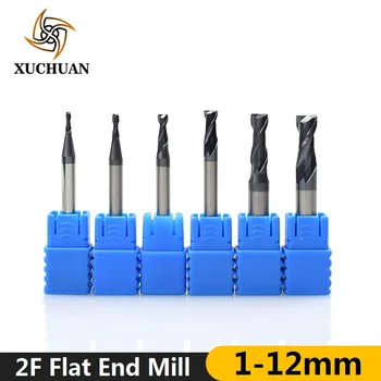 

Tungsten Carbide Milling Cutter 2 Flutes End Mill CNC Router Bit Engraving Bit HRC 45 Milling Cutter Drill Spiral Router Bits