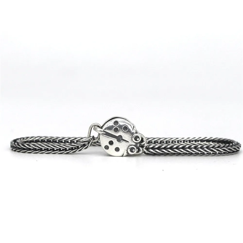 Mistletoe, 925 пробы, серебро, Лаки, божья коровка, замок, очарование, европейские ювелирные изделия