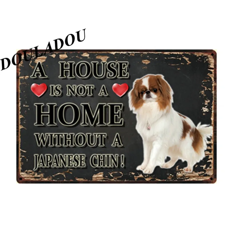 [Douladou] дом не дом без собаки винтажный металлический оловянный знак бар настенная собака художественная Живопись Домашний декор 30*20 см - Цвет: 14