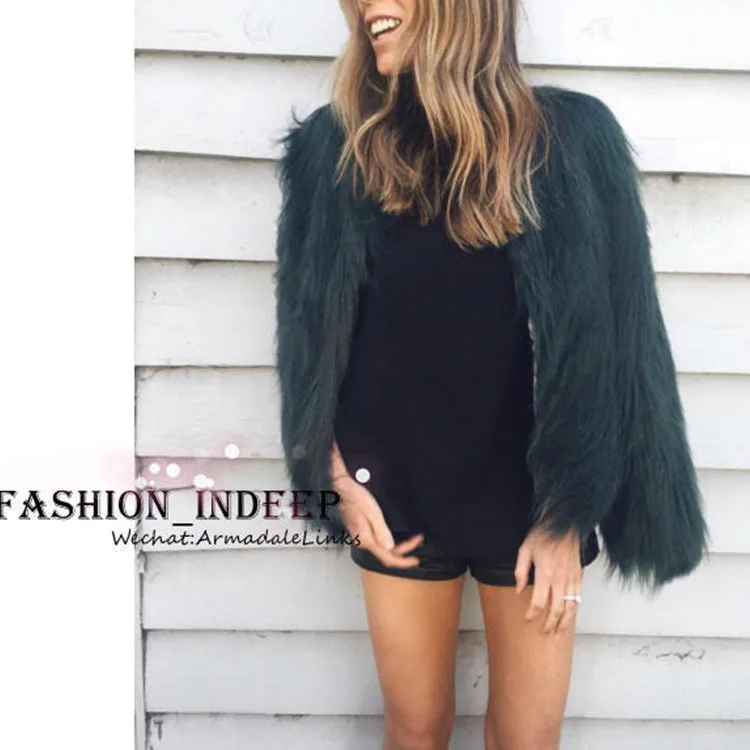 

2017 fall winter new imitation fur coat sheep wool short female fur fox fur fur coat