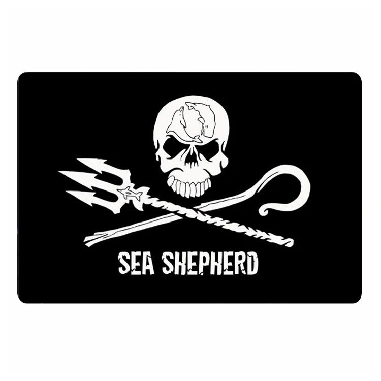 Крутой резиновый Придверный коврик для овчарки Черного моря океана воина ковер