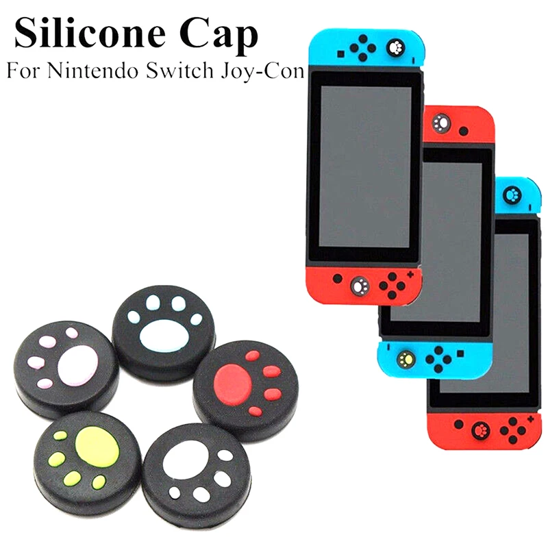 2pcs Silicone Analog Thumb Sticks Grips Cover Protective for NS/NX Switch Joy-Con Stick Caps Skin
