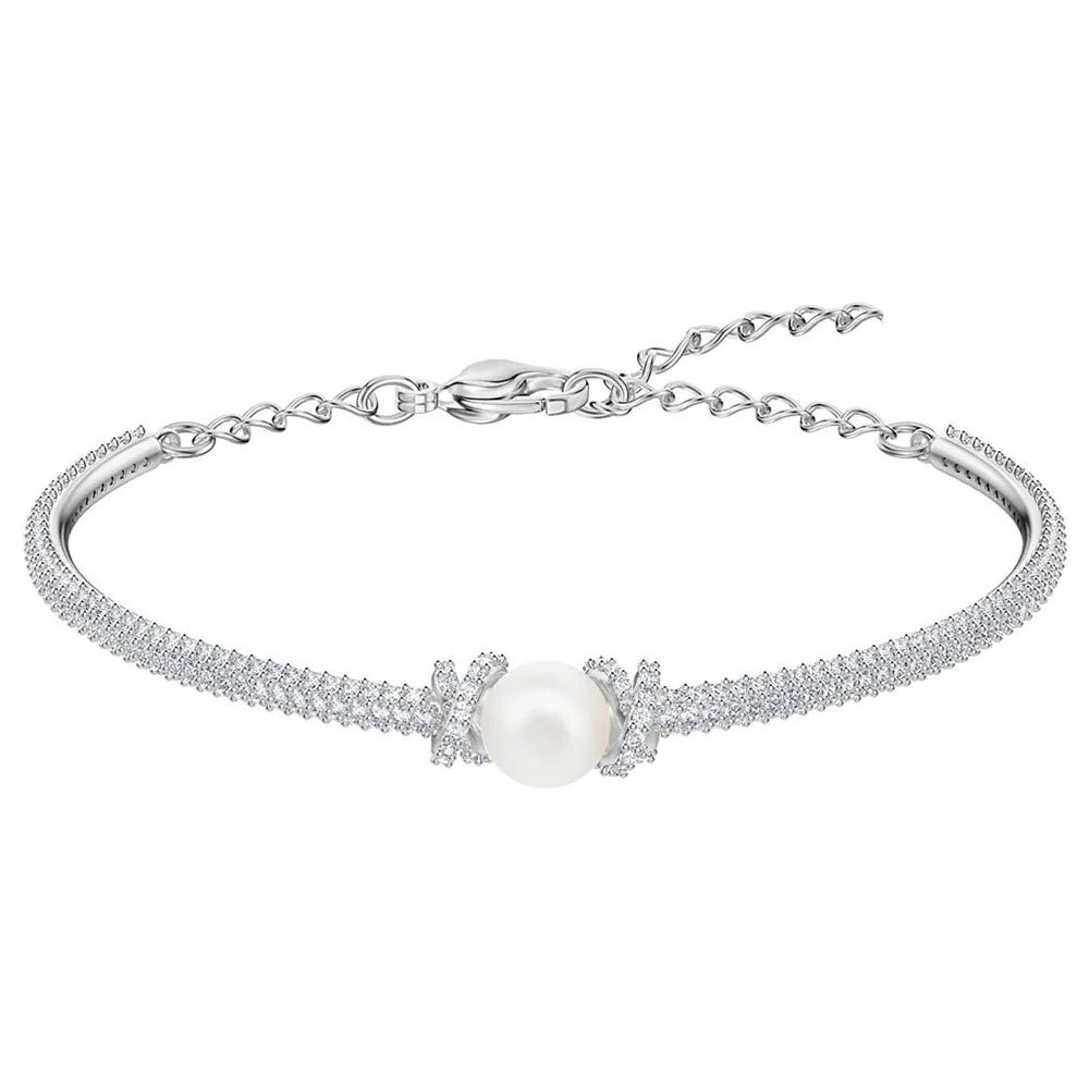 

SWA RO 2019 ORIGINALLY Crystal Pearl Bracelet Women's High Quality 1:1 Exquisite Fit for Girlfriend Mom's Jewelry Preferred Gift