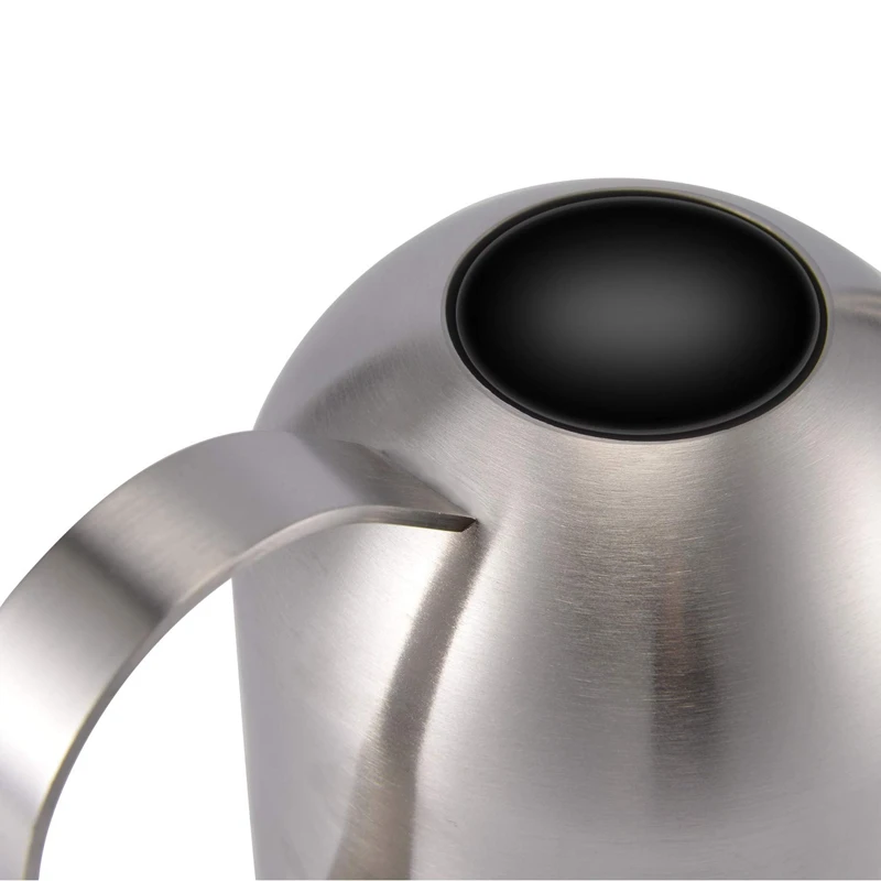 Stainless Steel Watering Kettle Indoor Household Meaty Potted Plants Watering Can Semi-Circular Long Mouth Dripping Pot 1000Ml