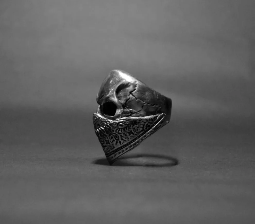Onlysda Anillo Hombre Wholesale Stainless Steel Gothic Skull Mask Ring Biker Hiphop rock Jewelry Unique Halloween Gift for Men - Image 2