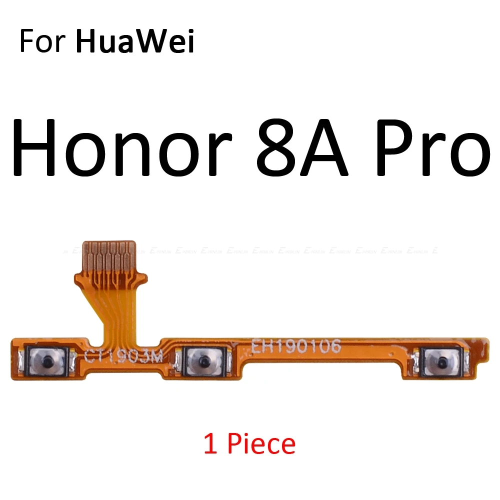 Немой переключатель питания лента-брелок для HuaWei Honor Play 8A 7A 7C 7X7 S 6A 6C 6X 5C Pro кнопка включения и выключения громкости управление гибким кабелем - Цвет: For Honor 8A Pro