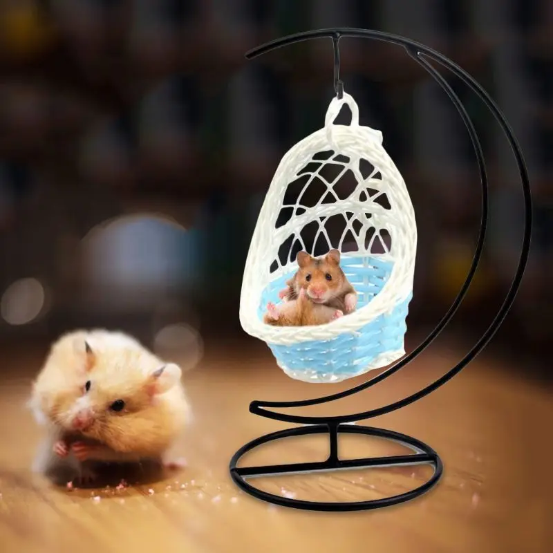 

Parrot Bird Hamster Hammock Pet Basket Cradle Weaving Swing Nest Cage Hanging Bed House Decoration Toys