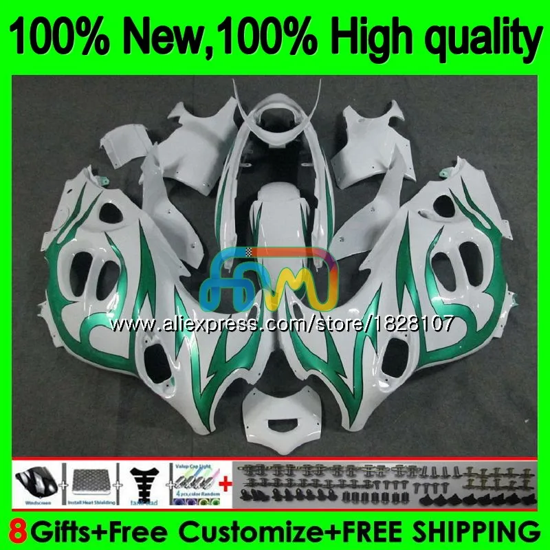 No. 1 Средства ухода за кожей для SUZUKI KATANA GSXF 750 600 GSXF600 03 04 05 06 07 34BS. 34 зеленый пламя GSX600F GSXF750 2003 2004 2005 2006 2007 обтекатель - Цвет: No. 1