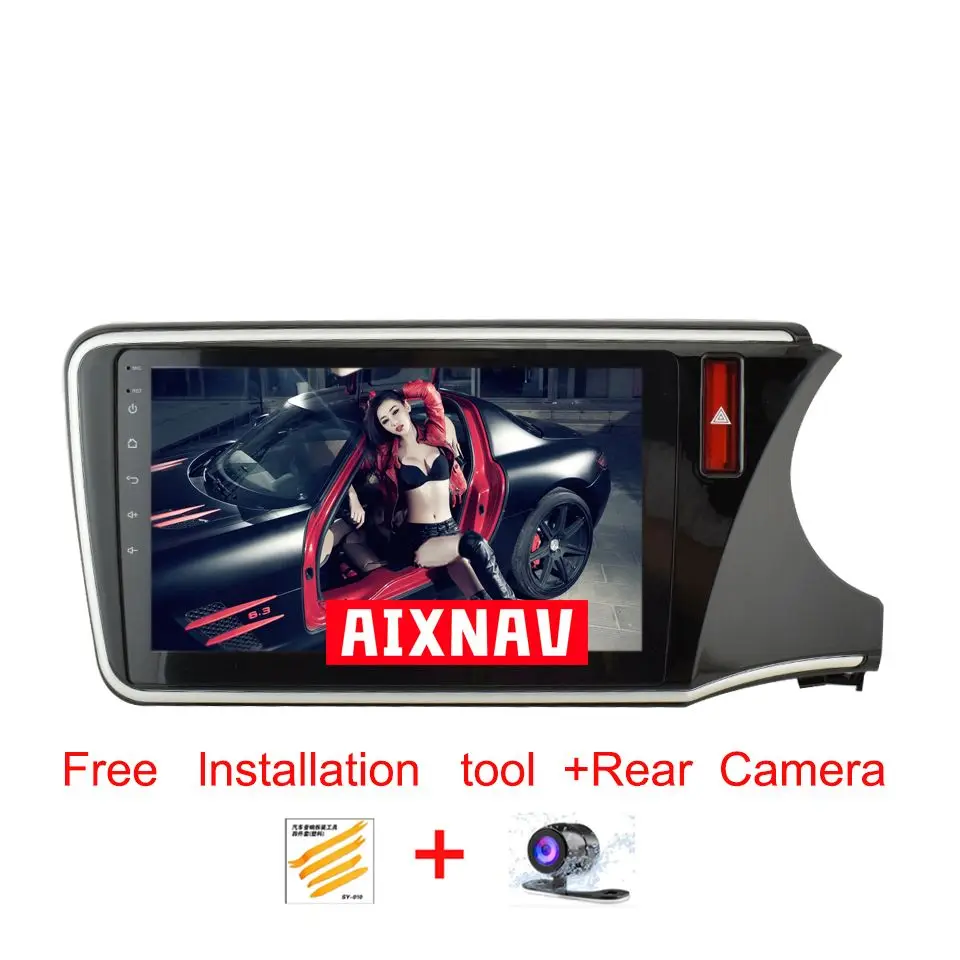 

Car Radio Car Android 7.1 Multimedia Player For Honda City dvd Touch Bluetooth 4 core Auto Radio parktronic 2 Din Navigation GPS