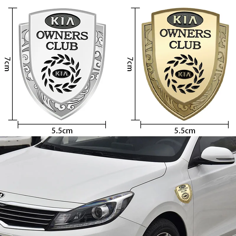 

1pcs Car 3D Metal Badge Stickers Auto Logo Decal for KIA K2 K3 K5 Sorento Sportage R Rio Soul Automobile Accessories Car Gadgets
