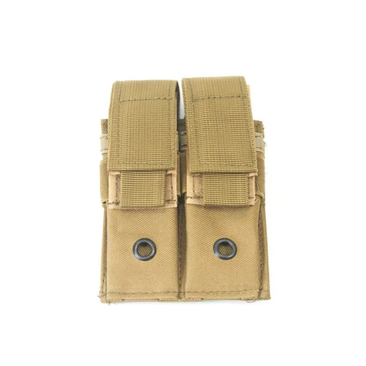 Тактическая Сумка Molle для спорта на открытом воздухе, 9 мм, Molle, кобура, зажим, военные аксессуары, сумки, Охотничья винтовка, сумка - Цвет: Khaki