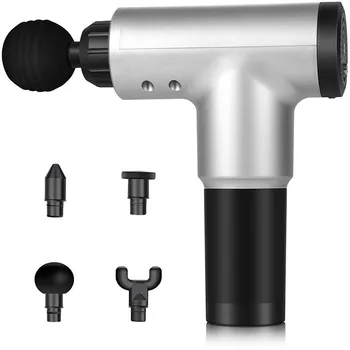 

Massage Gun, Cordless Rechargeable Deep Tissue Massager Portable Massage Device Massage Body with 4 Massage Head