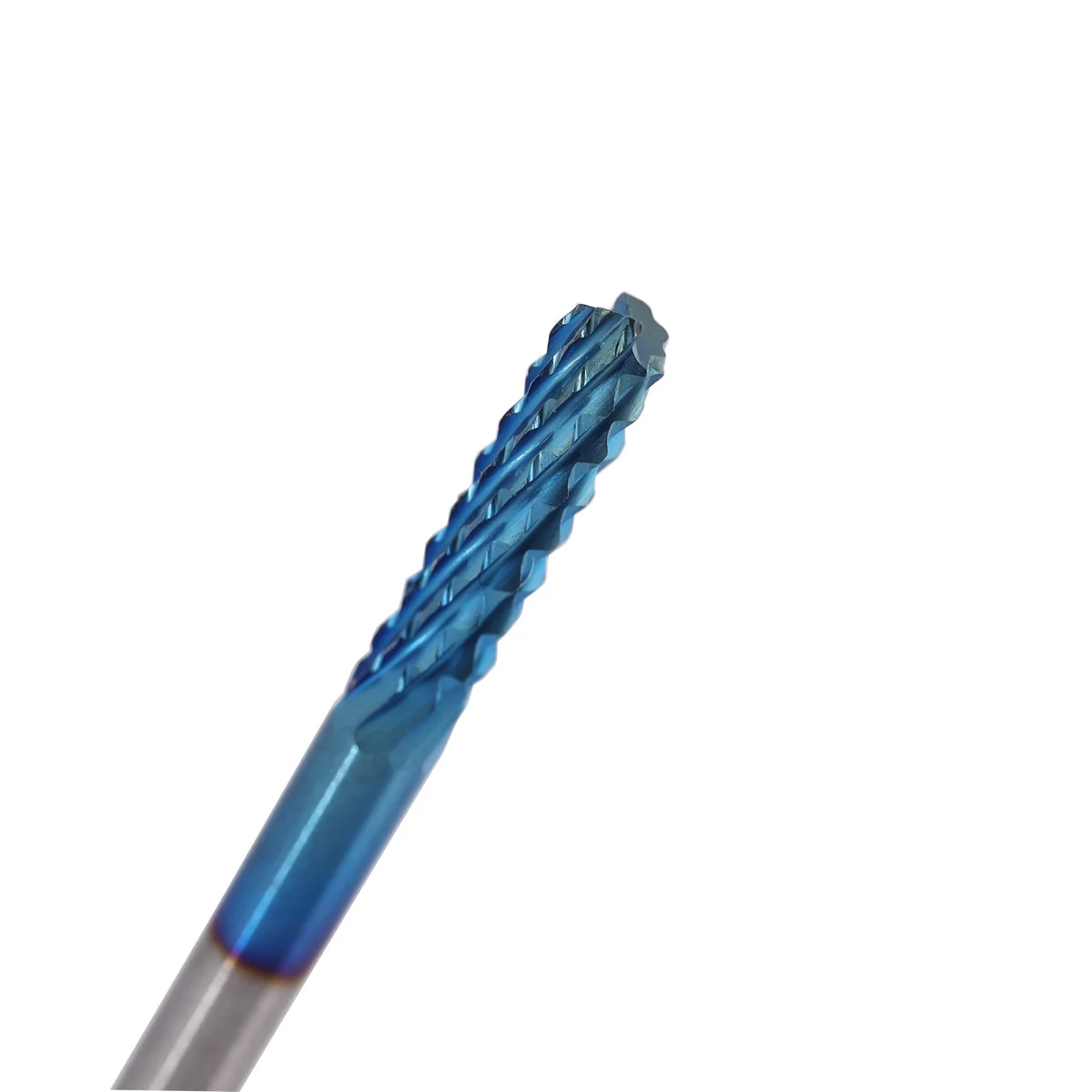 FoxAlien 엔드 밀 CNC 라우터 비트, 나노 블루 코팅 조각 비트 커터, 목공 도구, 0.8-3.175mm 1/8 인치 생크, 10 개