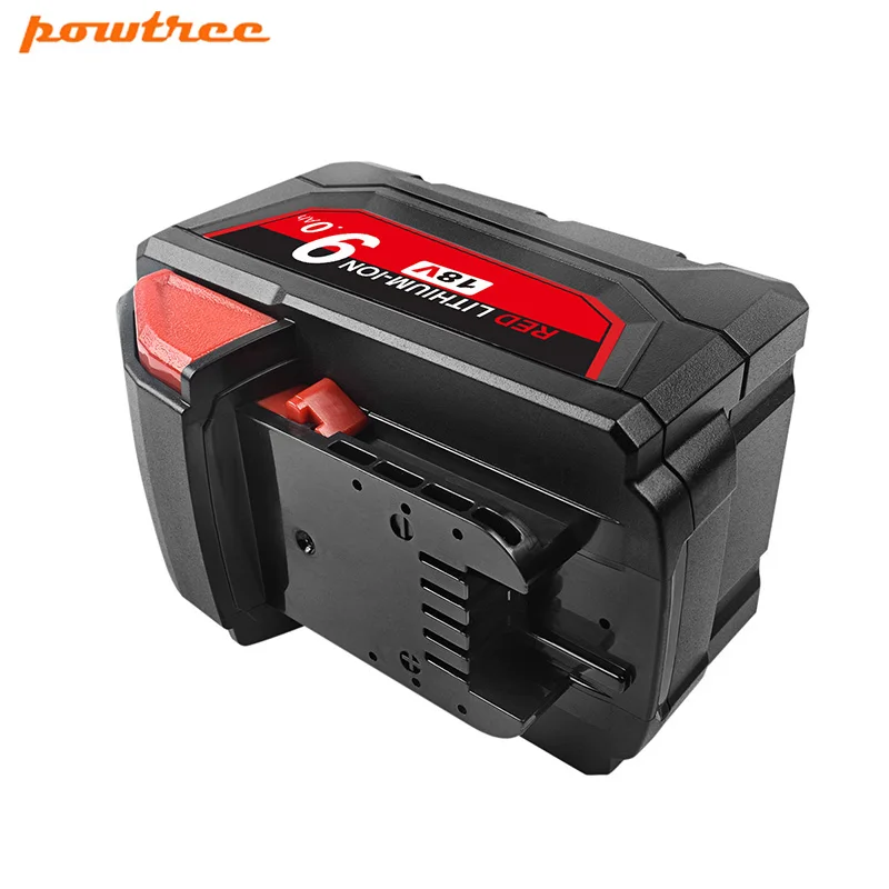 Powtree для Milwaukee M18 9000mAh 18V электроинструменты перезаряжаемая литий ионная батарея