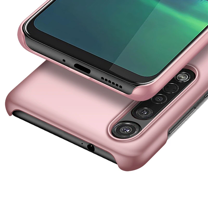 Тонкий защитный чехол для Motorola G8 Plus жесткий из поликарбоната телефона MOTO P40 / One
