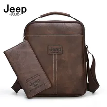 

JEEP BULUO Messenger Men Bags Famous Brand Crossbody Shoulder Bag For iPad Hanbags Tote Fashion Casual office Work Male Bags New