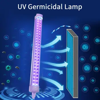 

6W LED Ultraviolet Light EU/US Plug 0.3M T8 Fluorescent UV Disinfection Lamp For Bar Home Wardrobe Disinfectant