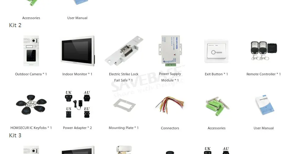HOMSECUR 4 провода AHD Hands-free видео домофон система с записью и снимком BC071HD-S+ BM114HD-S
