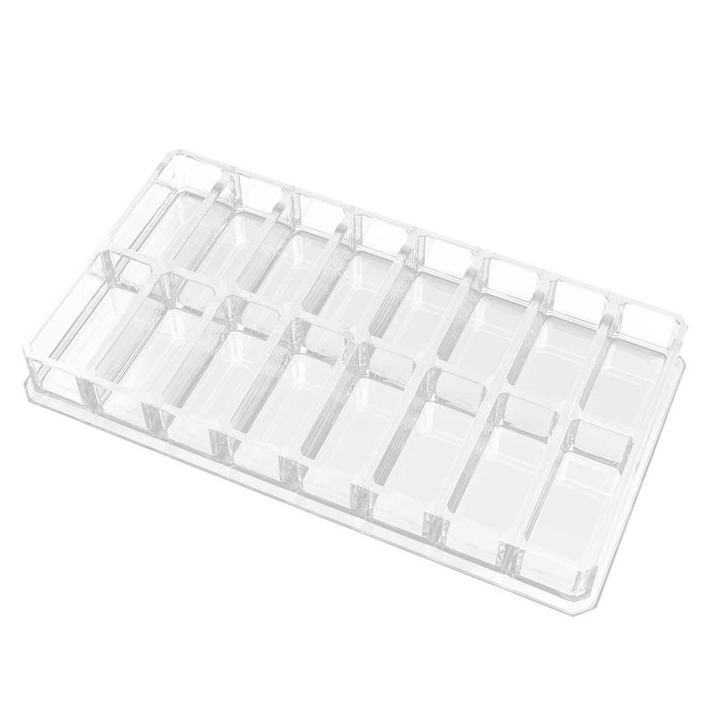 

Clear Makeup Display Unit Eyeshadow Palette Holder Display Case Box for Organizing and Displaying Makeup and Cosmetics