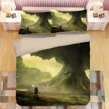 

3D bedding sets cartoon anime duvet cover twin single double queen king bedclothes 3pcs fashion Legend of zelda quilt cover sets