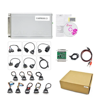 

Carprog V8.21 Firmware Full Set Program Online ECU Chip Tunning Car Prog 8.21/9.31 with 21 adapters auto ECU programmer
