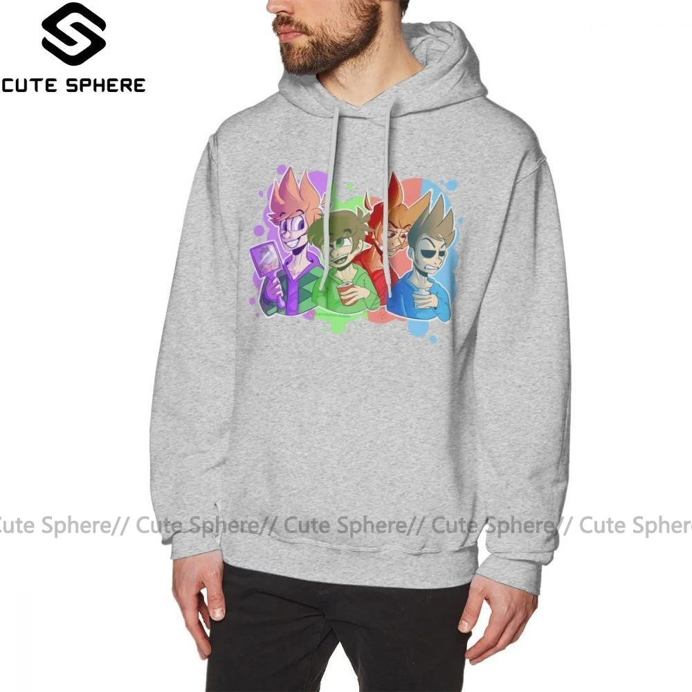 Толстовка Eddsworld с капюшоном для друзей фиолетовая женская уличная одежда мужские