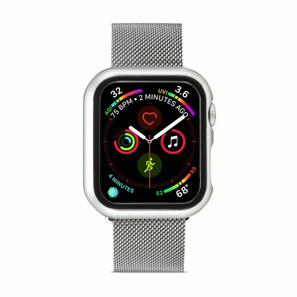Силиконовый защитный чехол для apple watch 44/40 мм чехол Модный Бампер анти-осенняя Защитная крышка для iWatch серии 5 4 наручные часы