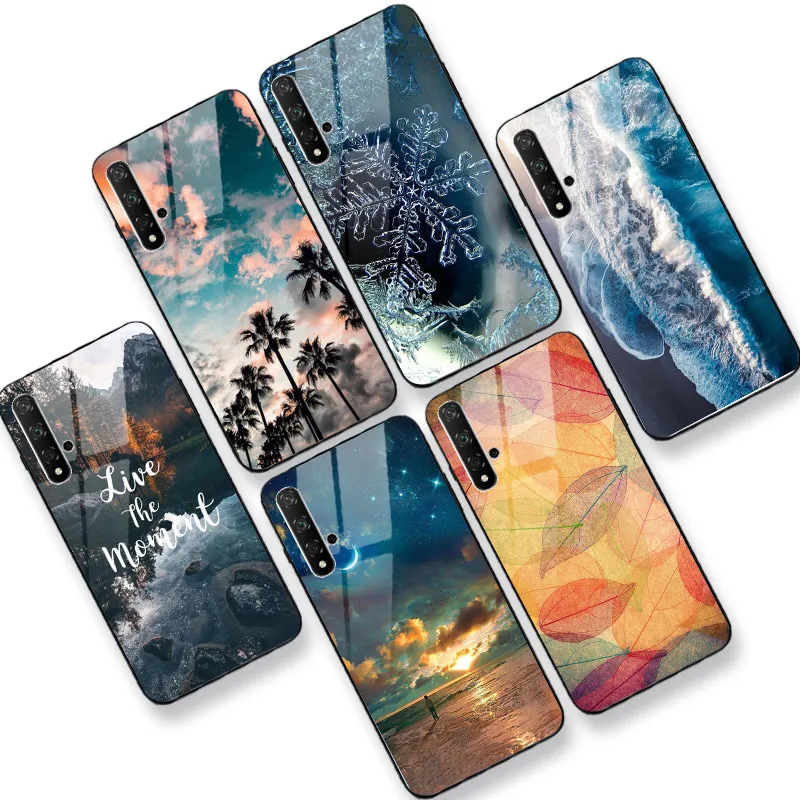 Глянцевый Жесткий чехол-накладка из поликарбоната для Huawei Y5 2019 Y6 Prime 2018 Lite Y7 Nova 3i 5T