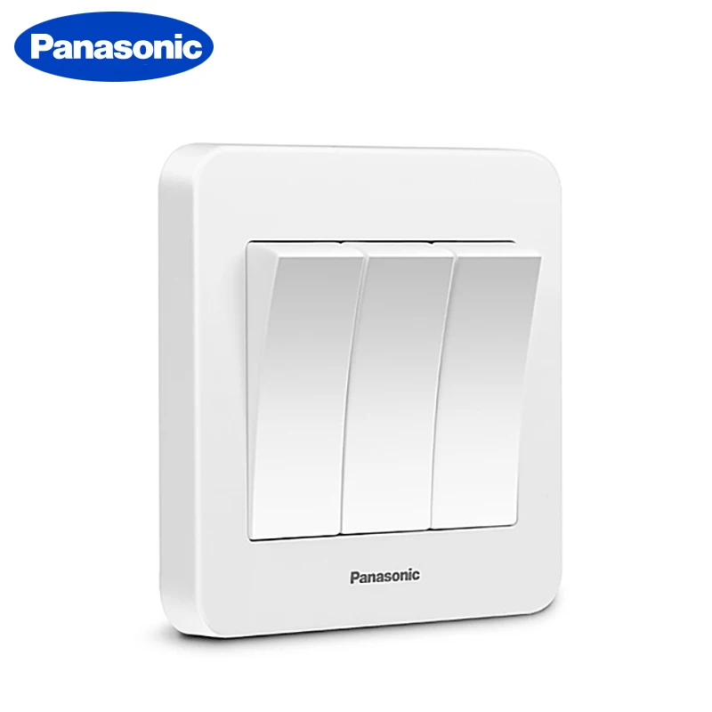 Panasonic 1/2/3/4 Gang 2 Way Push Button Switch Panel Wall Interruptor White  PC Frame Panel Light Switch On/Off Wall Switch|Switches| - AliExpress