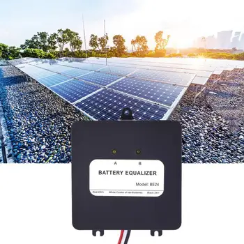 

Battery Equalizer Black Solar System Balancer with Reverse Connection Protection 2 x 12V Solar System Batter