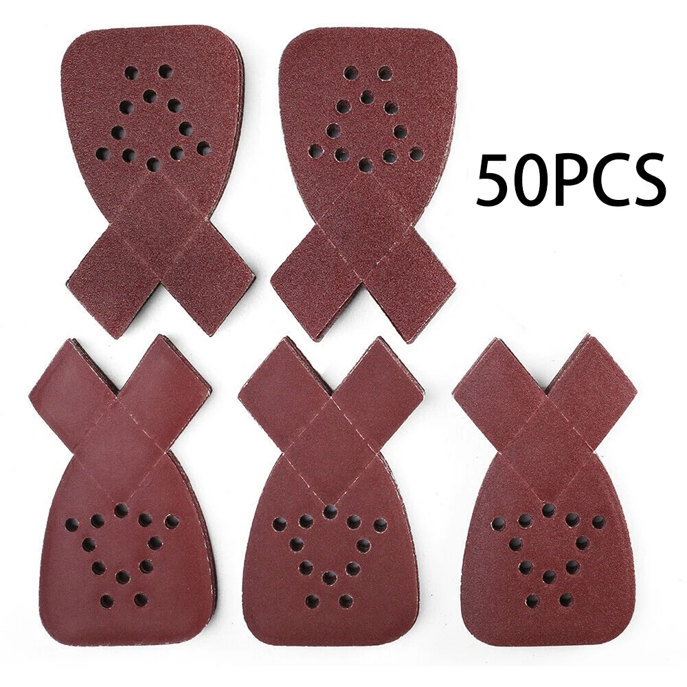 50 шт. шлифовальных листов для Black& Decker мышь DCMS20C BDEMS600 оксид алюминия