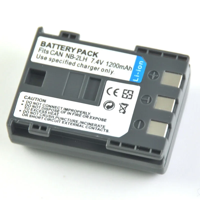 

NB-2L NB2L NB-2LH NB2LH BP-2L5 Battery For Canon S30 S50 S55 S60 S70 S80 G7 G9 DC310 DC320 DC330 L10 Rebel XT XTi EOS 350D 400D