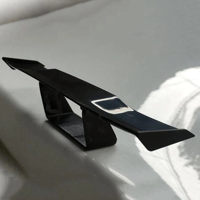 

1Pc Car Rear Spoiler Mini Spoiler Wing Small Model ABS Plastic Without Perforation Tail Decoration Car Auto Stick Accessories