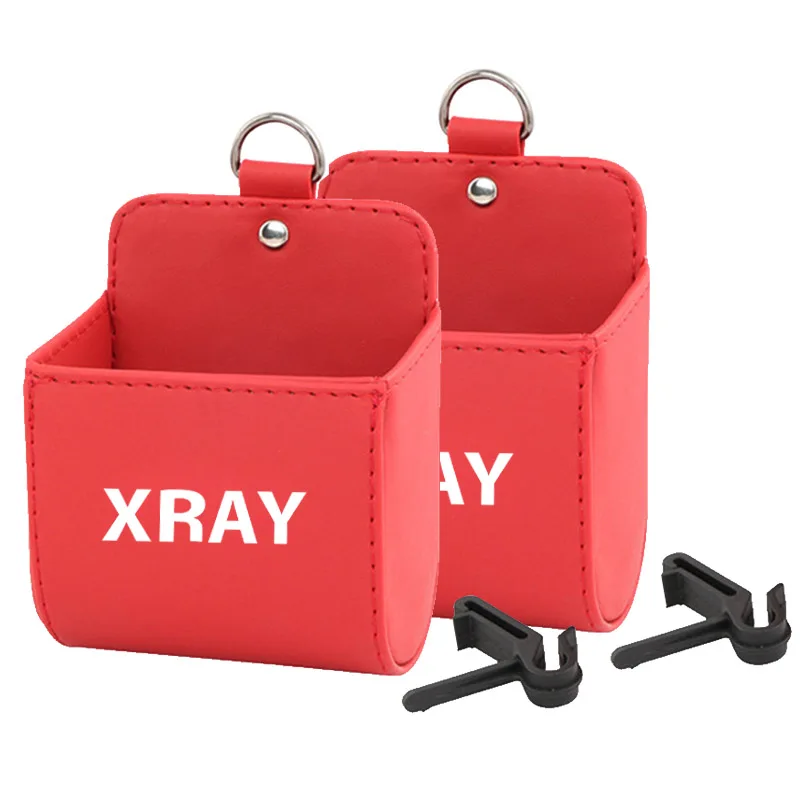 Коробка-органайзер в автомобиль для Lada Xray автомобильный держатель телефона на вентиляции Карманный автомобильный мешок для хранения мусора для телефона сигаретные ключи монеты - Название цвета: Type a X 2pcs