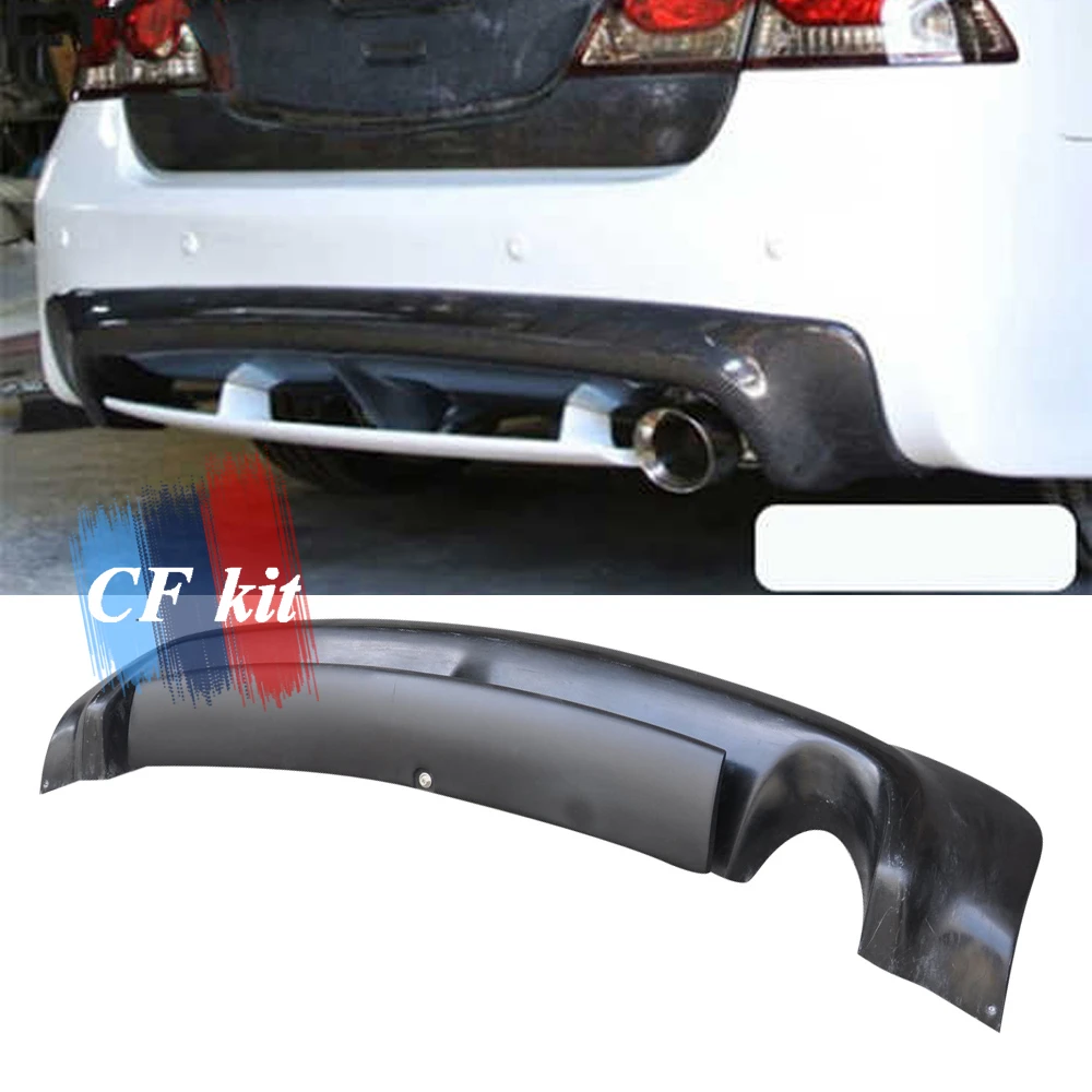 CF комплект из углеродного волокна задний диффузор для Honda CIVIC 8TH 2006-2009 4 двери T-R м Стиль FRP задний бампер для губ автомобильный Стайлинг