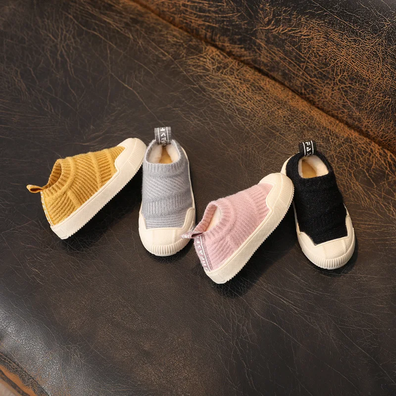 

CHILDREN'S Shoes 2019 Casual Cotton-padded Shoes plus Velvet Warm CHILDREN'S Snow Boots Athletic Shoes Children plus Velvet Athl