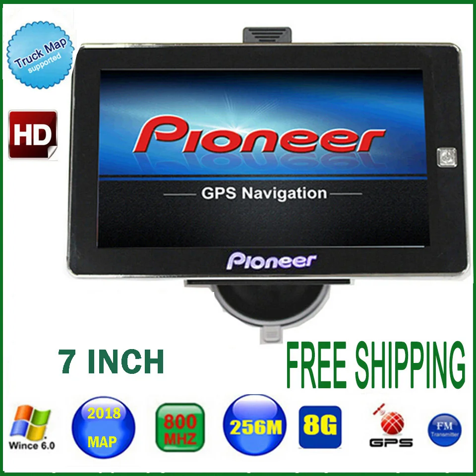 7-дюймовый автомобильный DVD AVIN Bluetooth gps навигации FM 8 Гб 256 м DDR 800*480 MTK MS2531 800 МГц грузовик CE 6,0 gps навигатор с Bluetooth