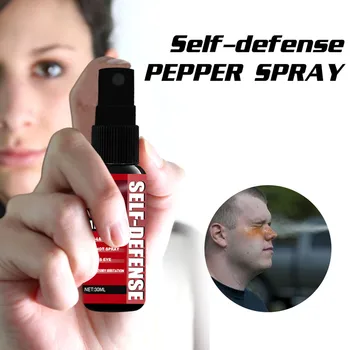 

30ml Self Defence Red Pepper Sprayer For Women Carry Self-defense Small Canister Big Protection Outdoor Survival Emergency Tool