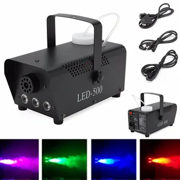 

500W Fog/Smoke Machine w/ Remote RGB LED DJ Thrower DJ Party family ball leisure parties Light Smoke Thrower