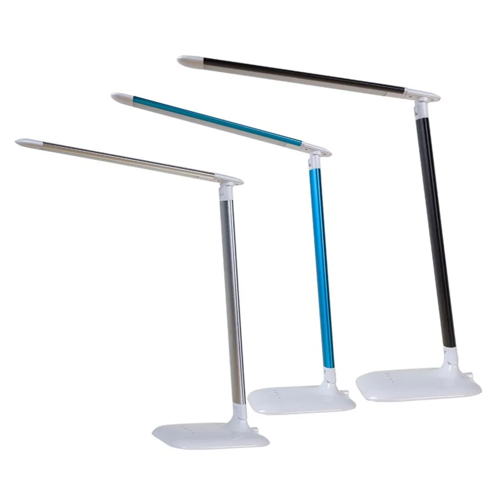 USB Eyes Protection Light Table Lamp Five-Level Dimmable Foldable Touch Sensor Control Table LED Desk Lamp